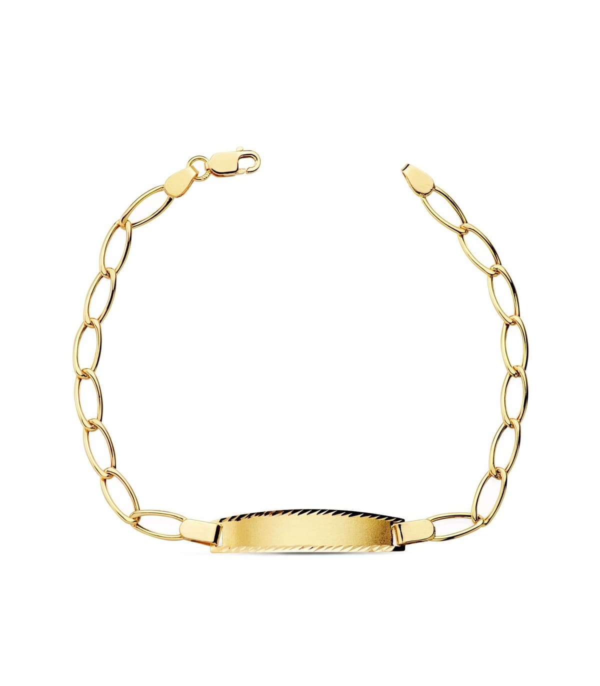 Gourmette enfant Communion Or 18k 17cm Maille Cheval