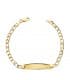 Esclava niña Comunión Oro 18k 18.5 cm Eslabones Fígaro con Circonitas