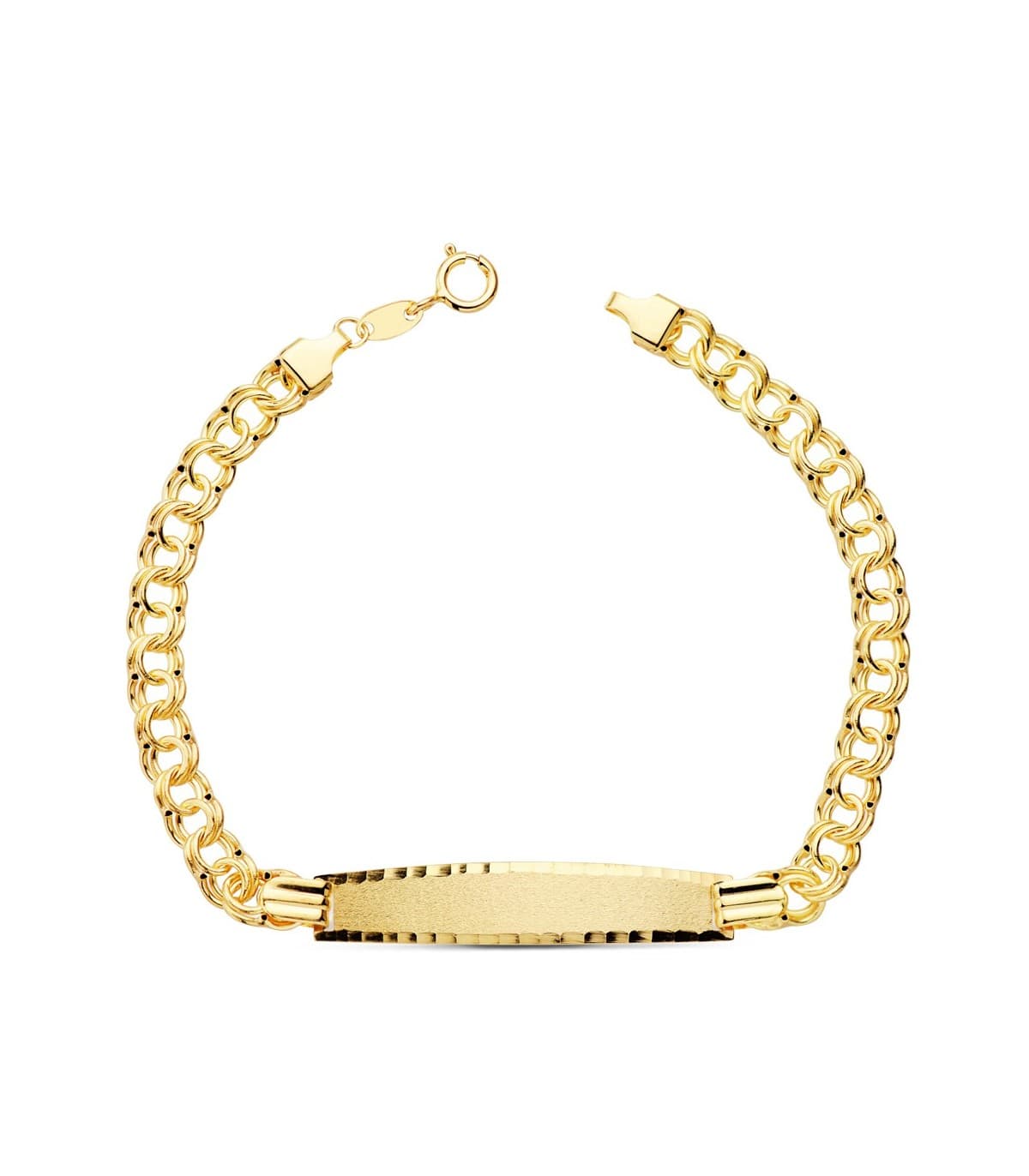 Esclava 1ª Comunión Oro 18 k 18.5 cm Húngara cadete niño niña