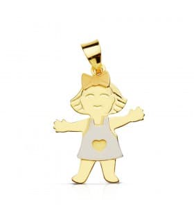 Pendentif Baby fille 18 Carats