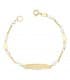 Esclava de niña Primera  Comunión Oro 18k 15 cm Pulsera con Perlas