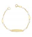 Kinderarmband mit Gravur 750er Gold 16338