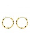 Créoles Torsadées Or Jaune 18 K 14 MM