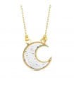Collier Femme Or Bicolore 18K Night Moon