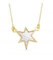 Gargantilla Mujer Oro bicolor 18K Night Star