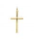 Cruz tallada de oro amarillo 18 ktes 25 mm