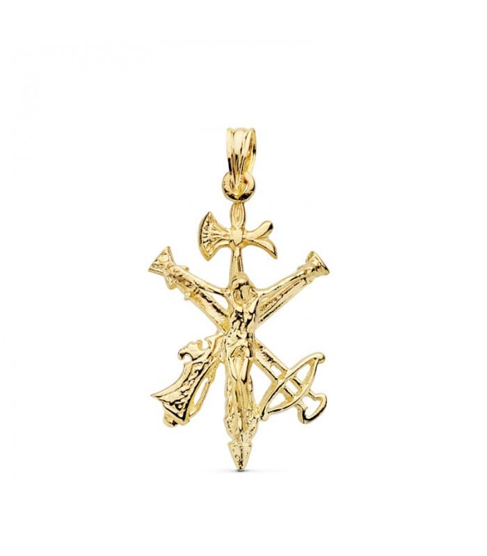 Cristo della Legione oro 18Kt 29 mm | Croce d'oro massiccio