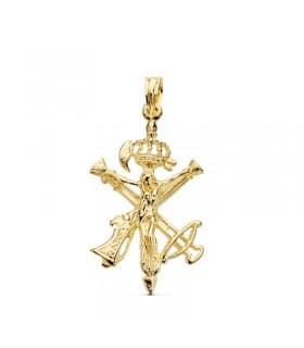 Christ de la Légion Couronne Or 18K 30 mm