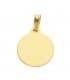 Médaille Ange  avec Horloge Ronde  or 18k