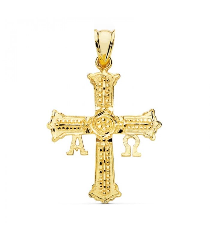 Cruz de Covadonga Grande Oro amarillo 18K 23mm