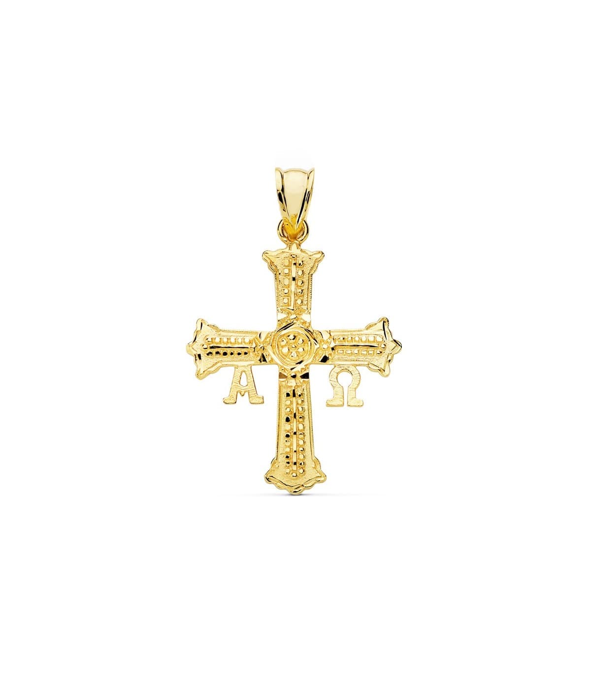 Cruz de Covadonga Grande Oro amarillo 18K 23mm