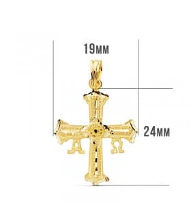 Croix Covadonga Petite Or jaune 18K 24mm