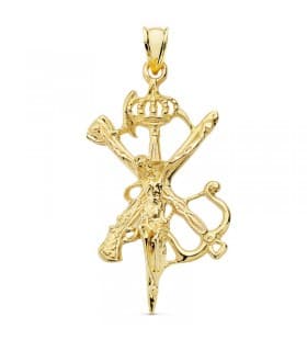 Christ de la Légion Couronne Or 18K 45 mm