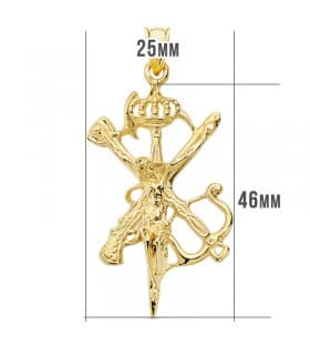 Christ de la Légion Couronne Or 18K 45 mm