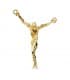 Ciondolo Cristo di Dalí oro giallo 18Kt 38 mm - Crocifisso d'oro massiccio per uomo