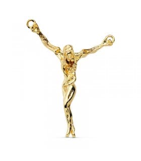 Pendentif Christ Dalí Or jaune 18K 38 mm