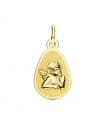 Medalla Ángel Burlón Bebé Oro Amarillo 18K 17 mm