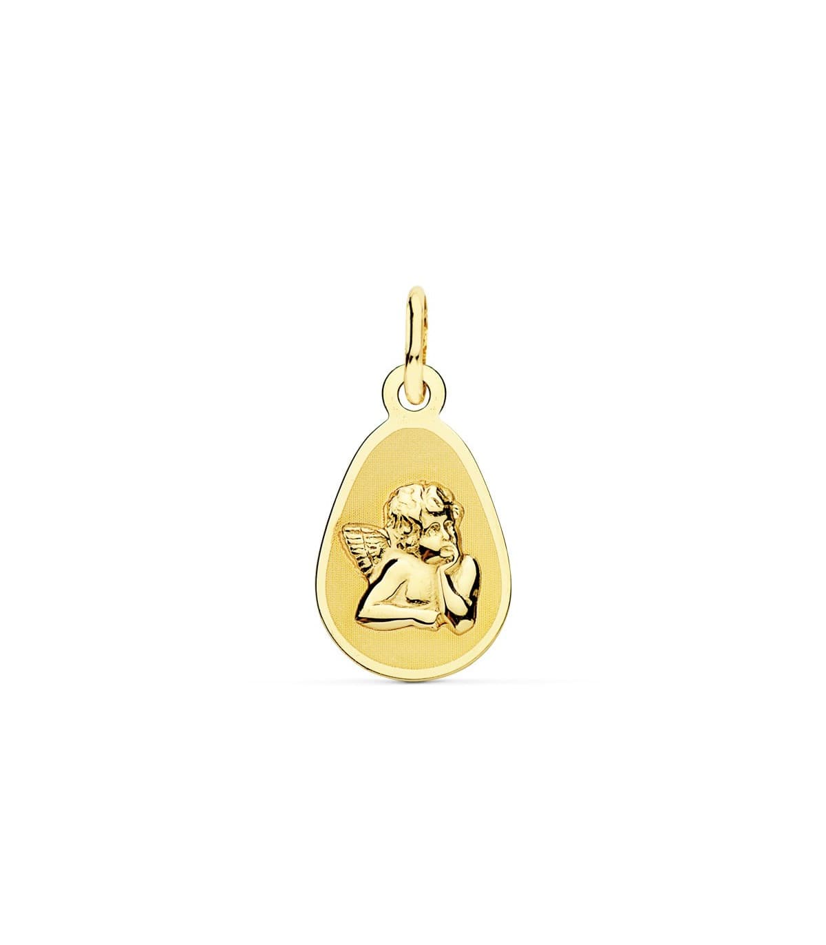 Medalla Ángel Burlón Oro Amarillo 18 Ktes 17 mm