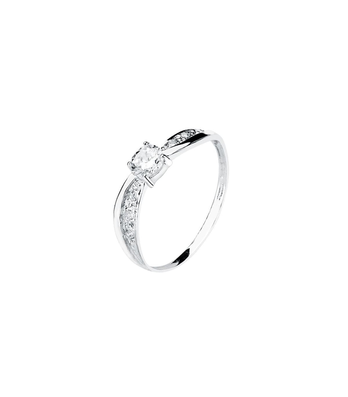 Raffinierter Verlobungsring mit Zirkonia Pavé, Modell VENNETIA, bei ALDA