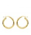Créoles Creuses Brillant Or Jaune 18 K 21 MM