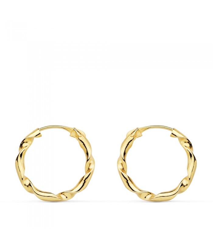 Creolen gedreht 750 Gelbgold 18002 Ø 16 mm
