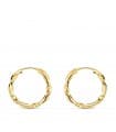 Cerchi incavati intrecciati Oro giallo 18 kt 16 mm