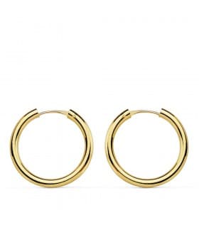 Pendientes  oro amarillo Muriel 18mm 18 Ktes