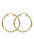 Aros Redondos Huecos Oro Amarillo 18 K 29 MM