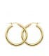 Aros Redondos Huecos Oro Amarillo 18 K 26 MM