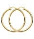 Aros Redondos Oro Amarillo 18 K 41 MM