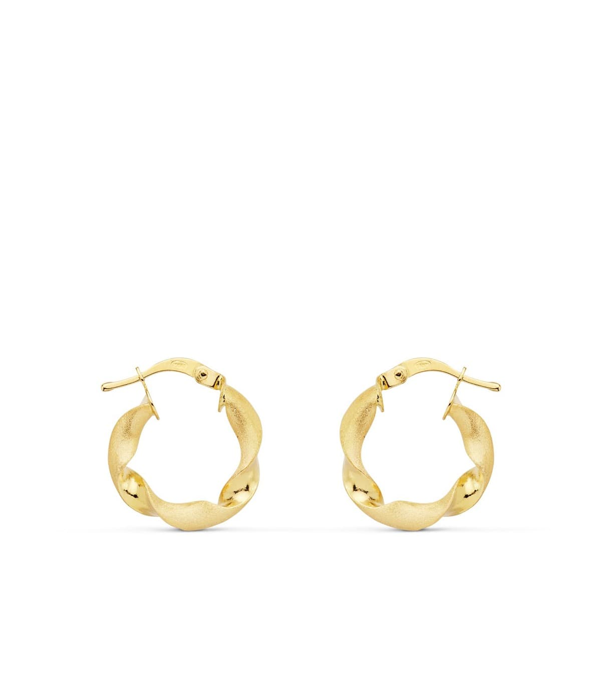 Créoles Tressées Or Jaune 18 K 17 MM
