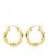 Aros Gallonados Oro Amarillo 18 K 23 MM