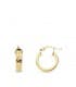 Créoles Grecque Femme Or Jaune 18 K 14 MM