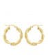 Aros Gallonados Oro Amarillo 18 K 22 MM