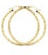 Créoles Facettées Carré Or Jaune 18 K 44 MM