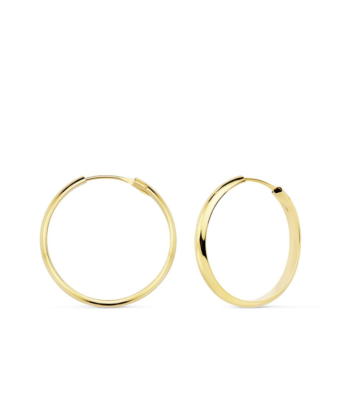 Créoles or jaune Carmela 25mm 18 Carats