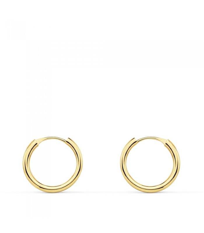 Pendientes aro de oro amarillo Melisa 12mm 18 Ktes
