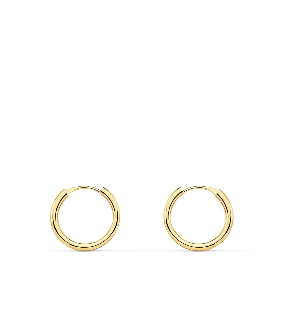 Pendientes aro de oro amarillo Melisa 12mm 18 Ktes