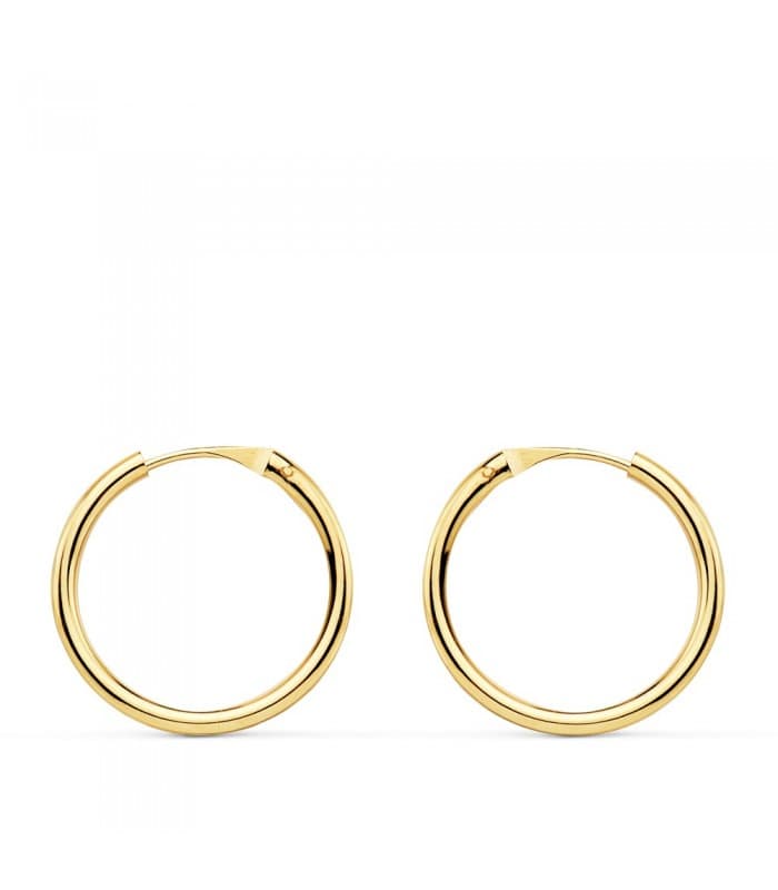 Pendientes aro de oro amarillo Melisa 16mm 18 Ktes