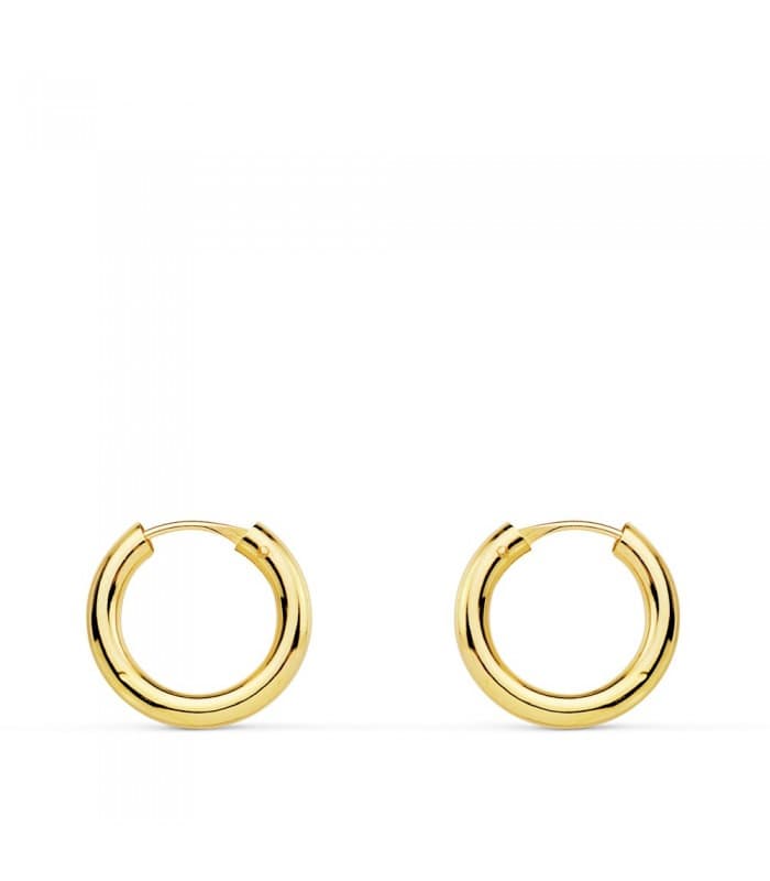 Pendientes oro amarillo Muriel 12mm 18 Ktes