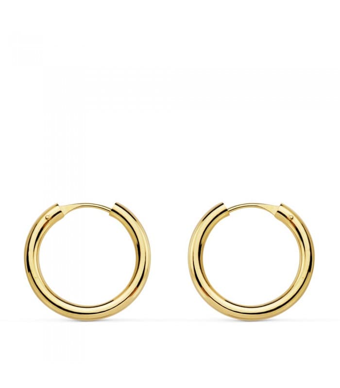 Pendientes aro de oro amarillo Melisa 16mm 18 Ktes