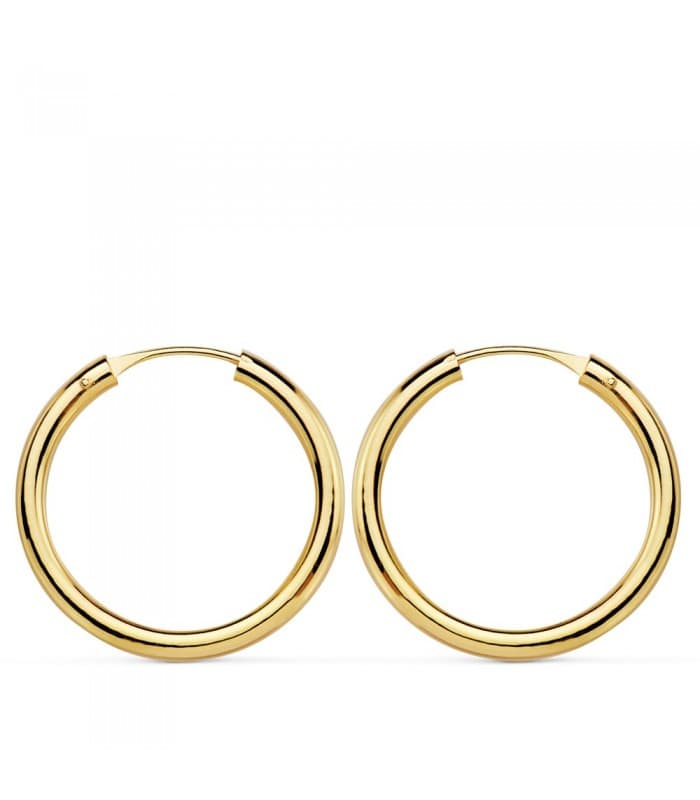 Pendientes aro de oro amarillo Melisa 20mm 18 Ktes