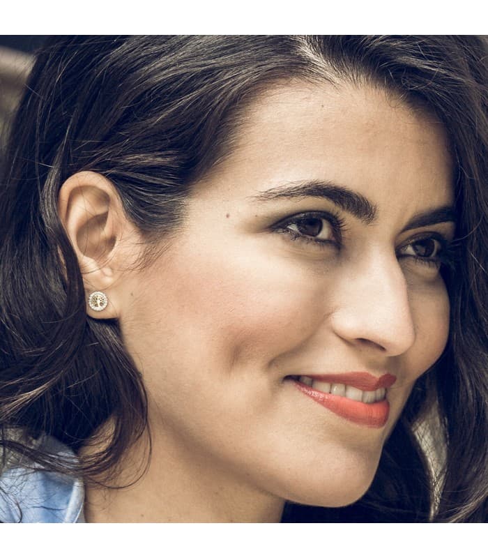 Boucles d'oreilles pour femme or bicolore 18k Arbre de Vie