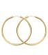 Aretes Redondos Oro Amarillo 18 K 35 MM