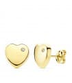 Pendientes Heart Oro Amarillo 18 K 8 MM