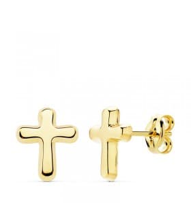 Orecchini Croce in Oro 18 Kt  – Gioielli per donna, uomo, bambina, piercing orecchio