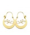 Boucles d'oreilles Créoles Or Jaune 18 K 24 MM