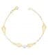 Bracelet pour Communion Or 18k 18 cm Motifs et Perles