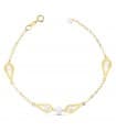 Bracciale Charo Bambina oro 18kt 18 cm Motivi e perle
