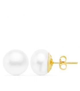 Pendientes perlas australianas Acantha 18 Ktes